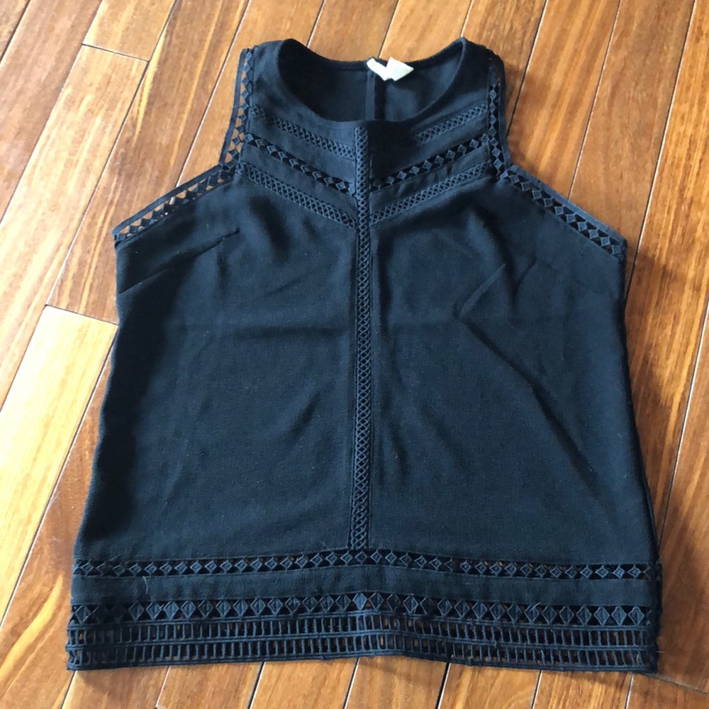 Black cut out tank